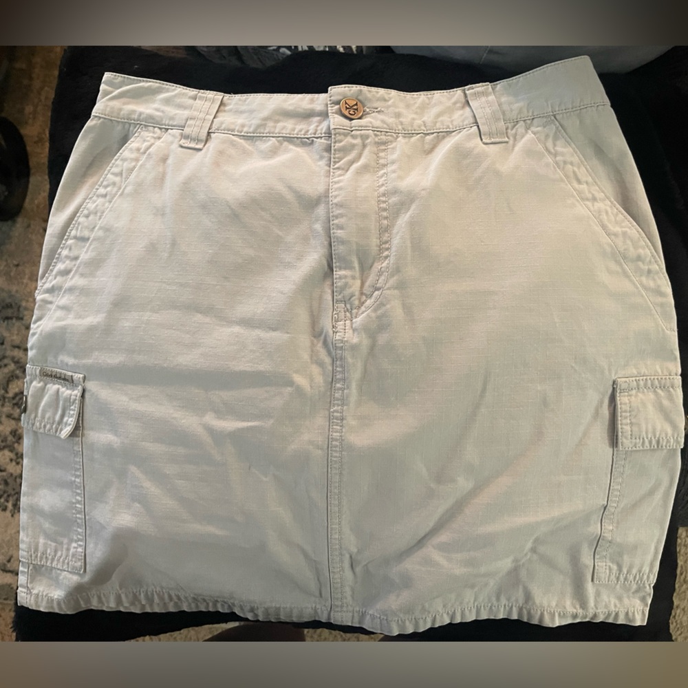 Calvin Klein Cream Cargo Skirt
